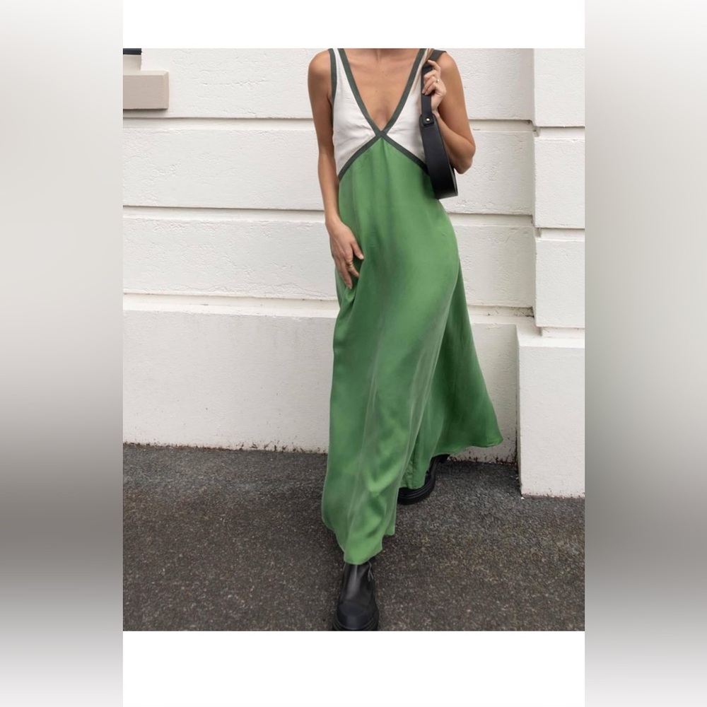 XS Satin Maxi Dress